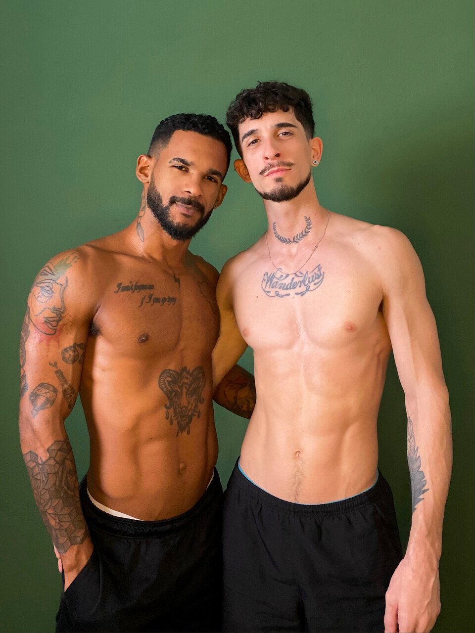 Caio and Ian 👨🏾‍❤️‍👨🏻 at onlyfans